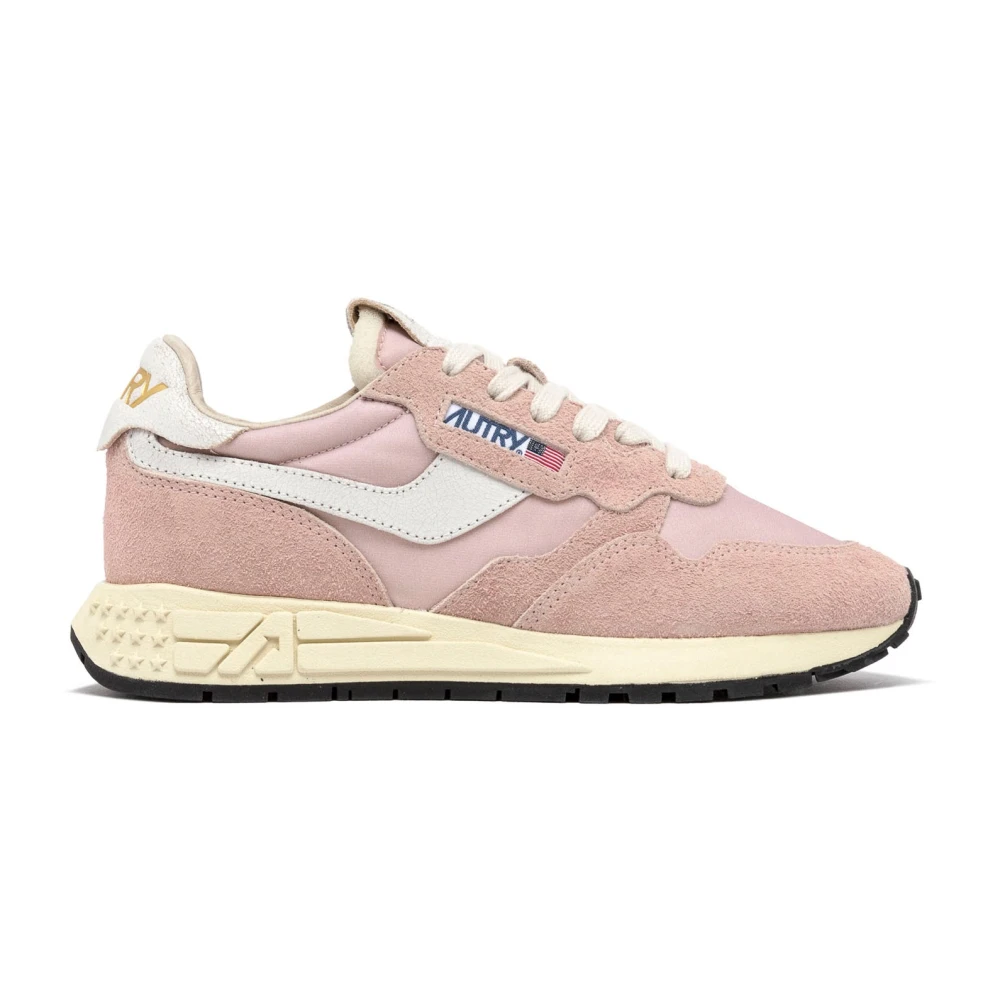 Autry Women's Pink Reelwind Low Sneakers