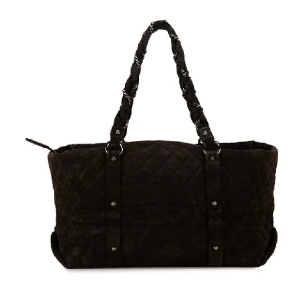 Chanel Vintage Pre-owned Suede chanel-bags Brown Dames