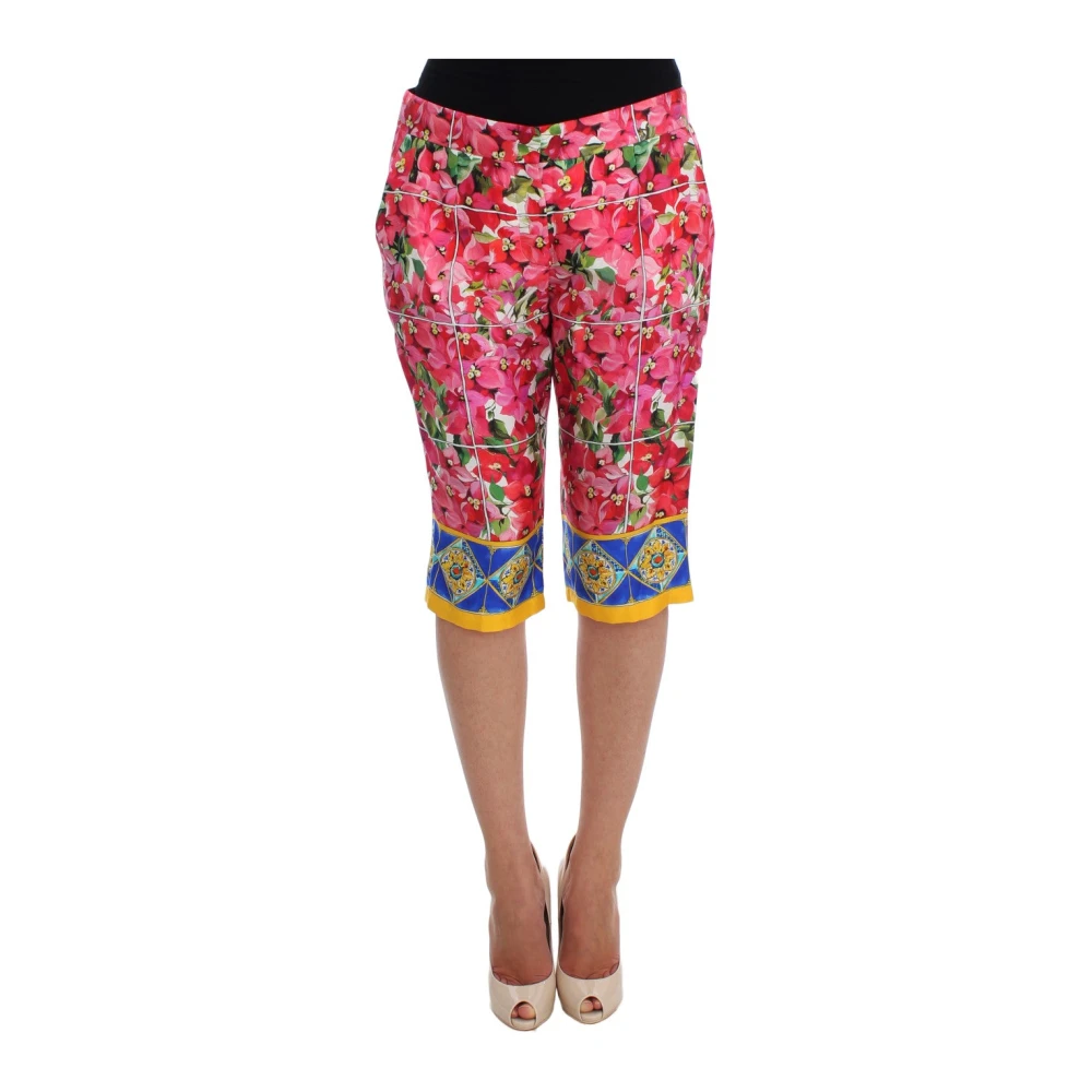 Dolce & Gabbana Women's Multicolor Bermudas, 2XS, Capri Trousers