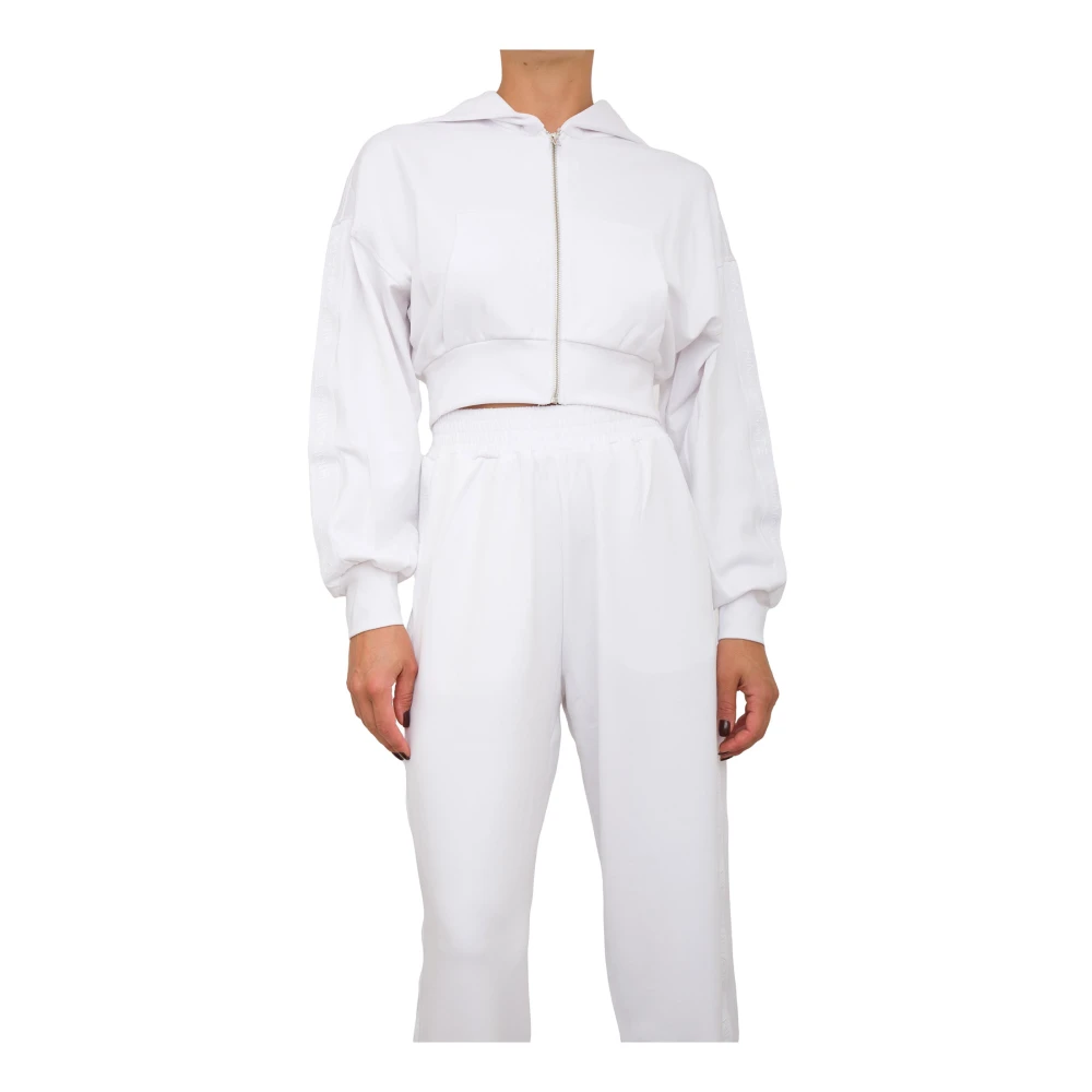 Hinnominate Stijlvolle Felpa Sweatshirt White Dames