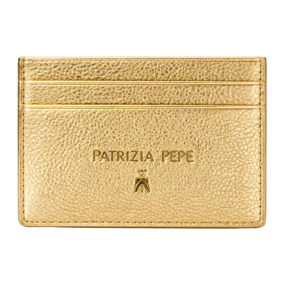 Patrizia Pepe Vrouw Geel Leren Kaarthouder