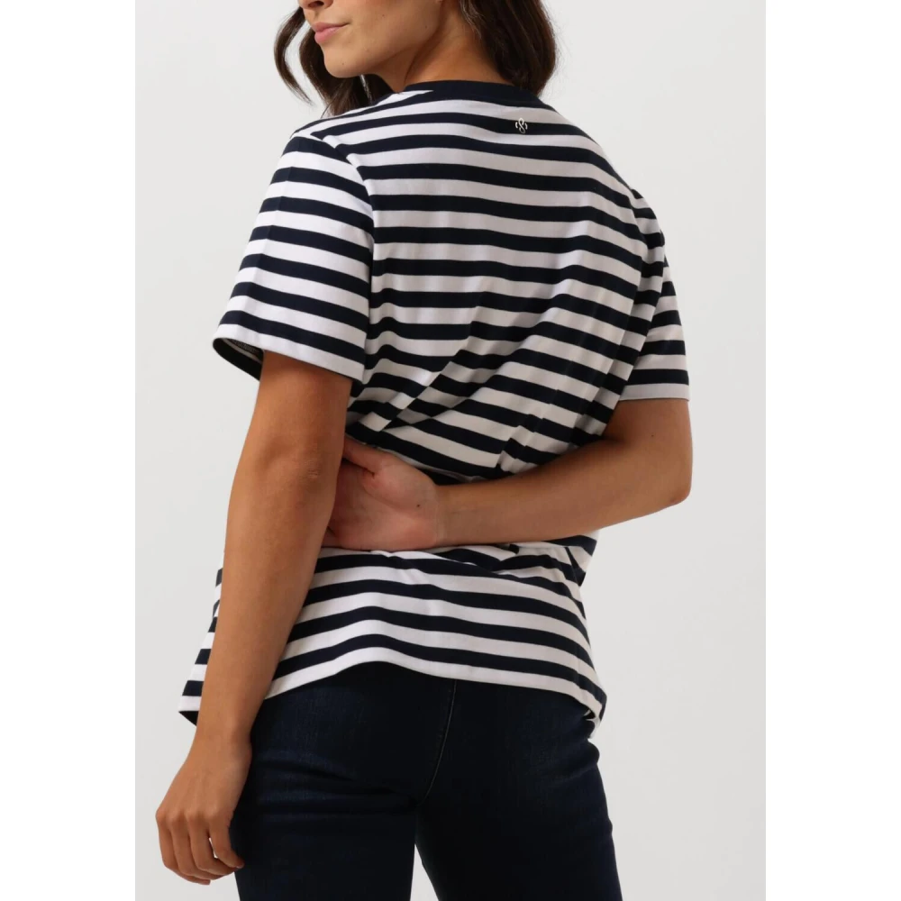 Summum Woman Gestreept katoenen T-shirt met korte mouwen Multicolor Dames