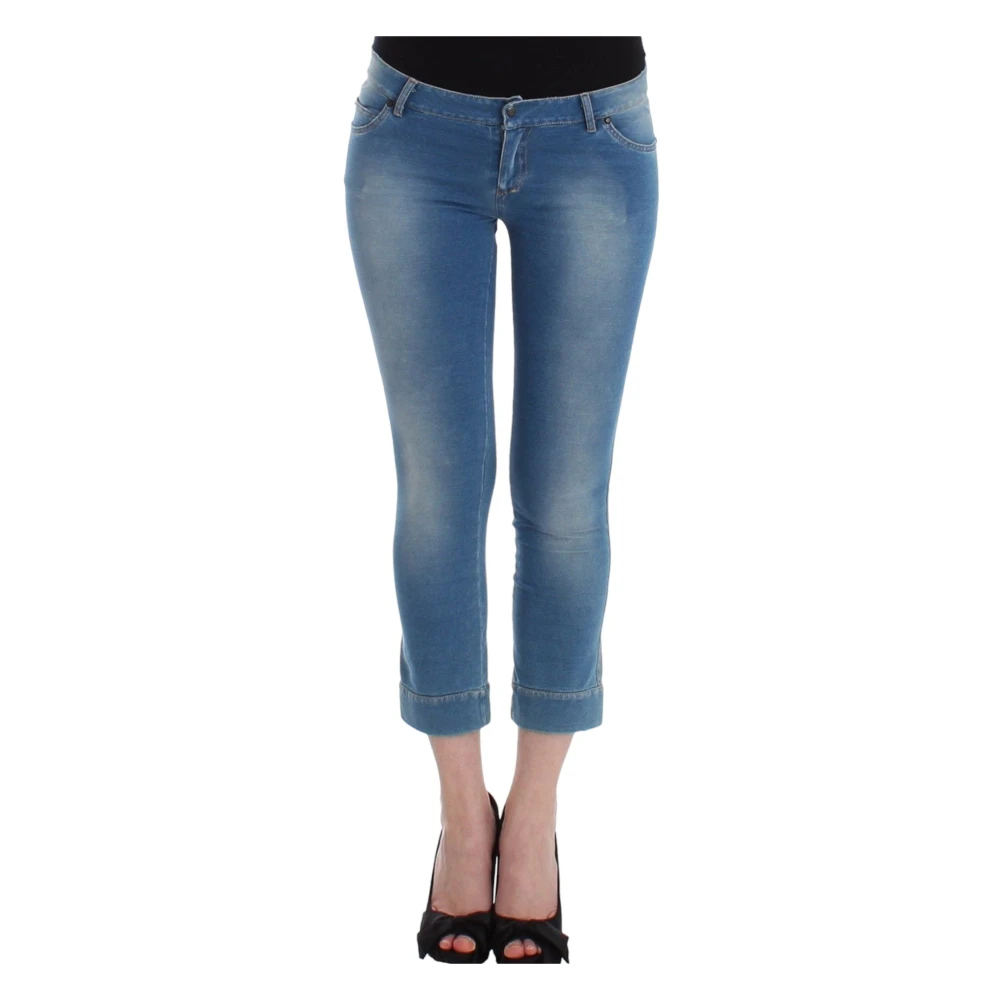 Ermanno Scervino Bl Capri Jeans fr Eleganta Sommarmnader Blue, Dam