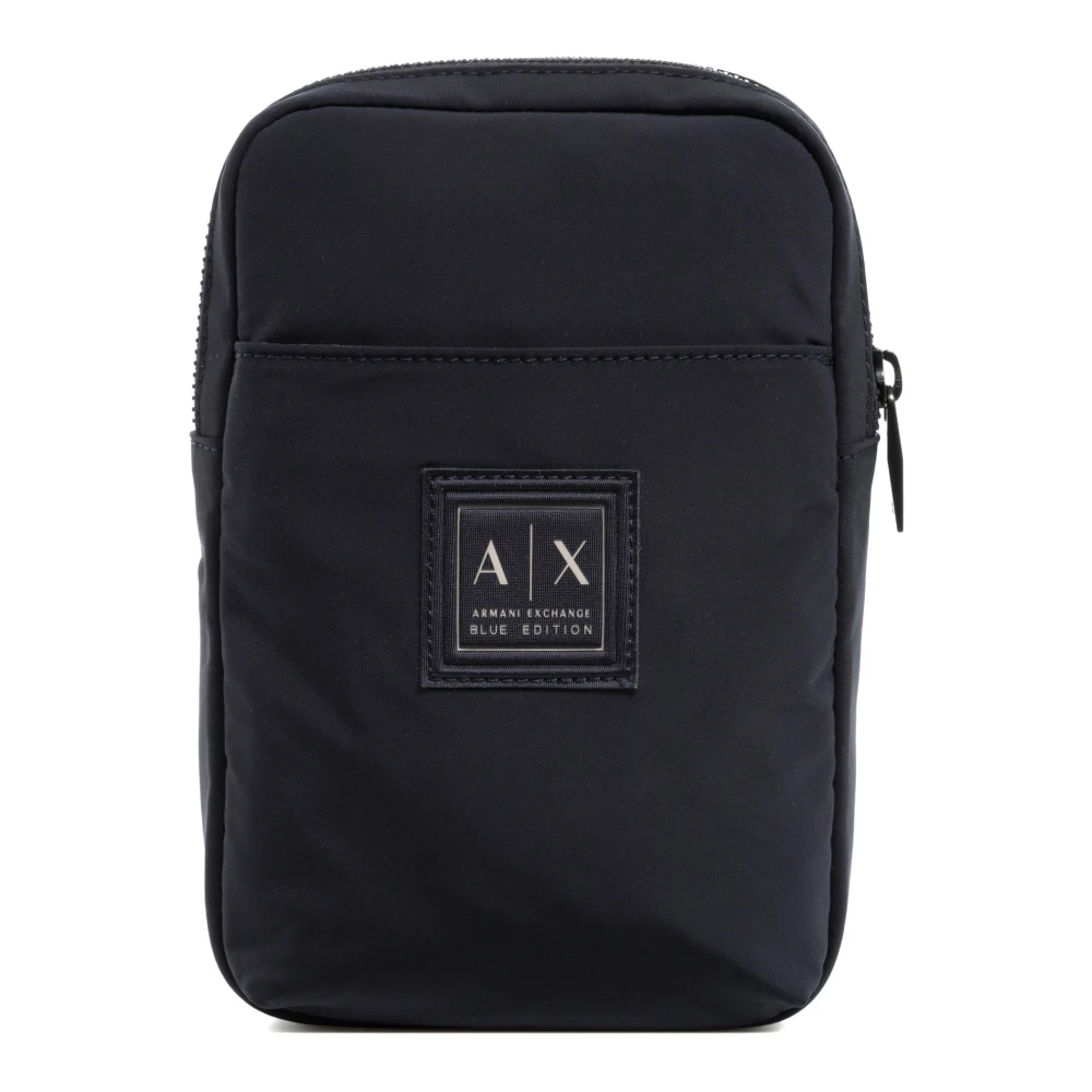 Armani Exchange Stijlvolle Crossbody Tas met Verstelbare Band Blue Heren