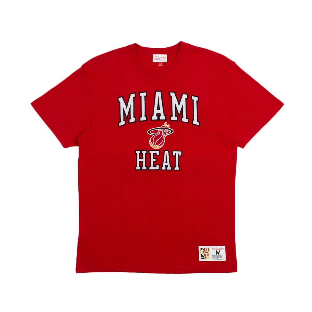 Mitchell & Ness NBA Legendarische Vintage Logo T-shirt Red Heren