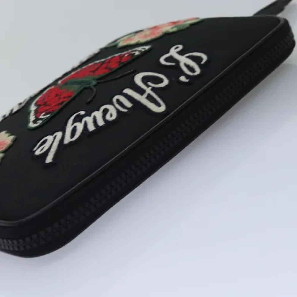 Gucci Vintage Pre-owned Canvas clutches Black Dames