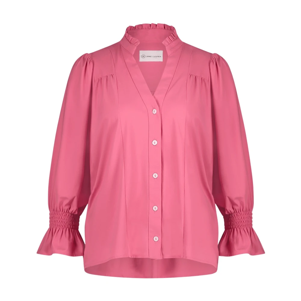 Jane Lushka Stijlvolle Olivia Blouse in Roze Pink Dames