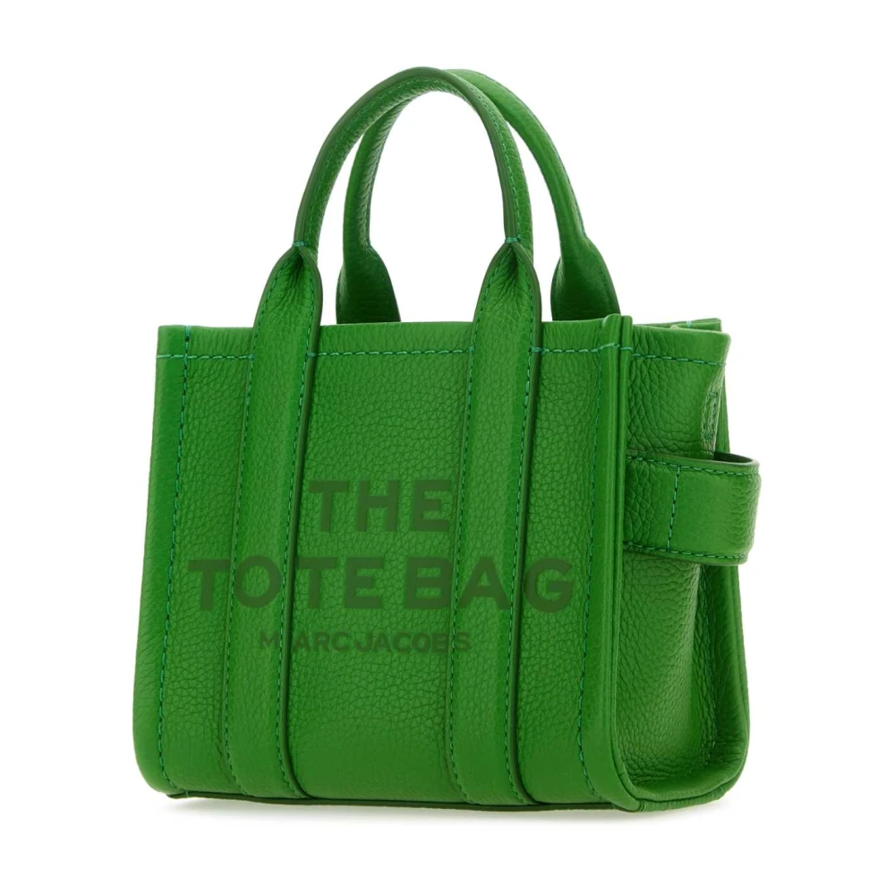 Marc Jacobs Groene Leren Micro Tote Tas Handtas Green Dames
