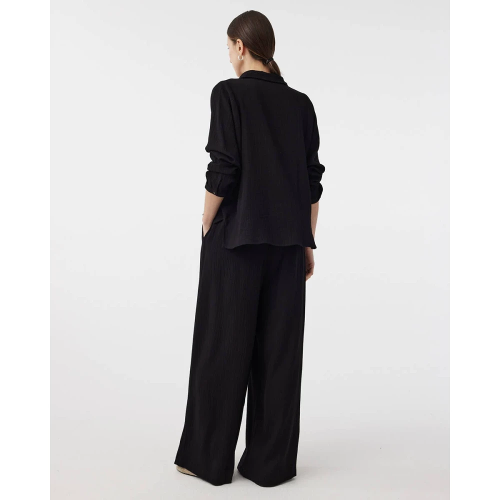 Knit-ted Stijlvolle Broek Jalou Broek Black Dames