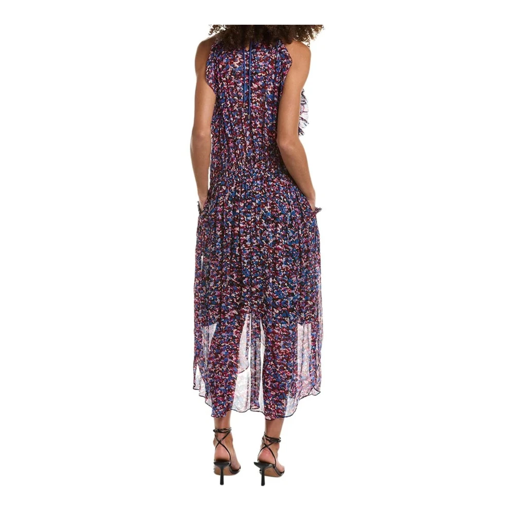 Isabel Marant Étoile Asymmetrische Zoom Midi Jurk Vrouwen Purple Dames