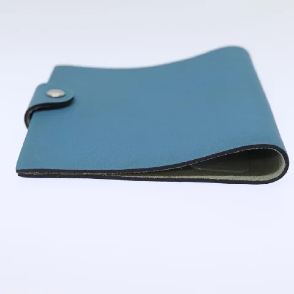 Hermès Vintage Pre-owned Leather home-office Blue Dames