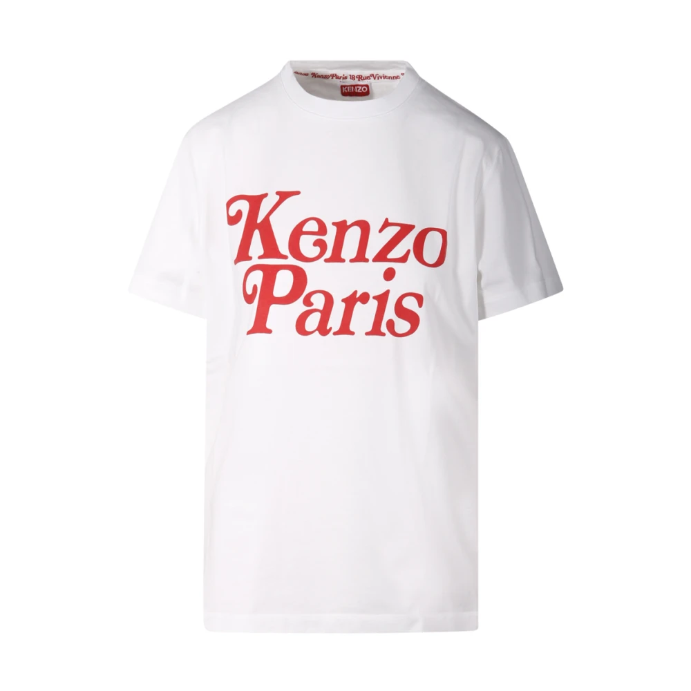 Kenzo Witte T-shirts en Polos met Paris Print White Dames