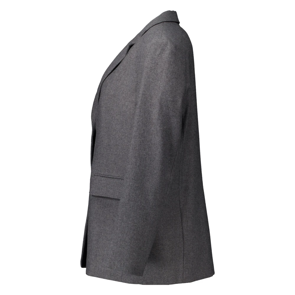 closed Donkergrijze Blazers Gray Dames