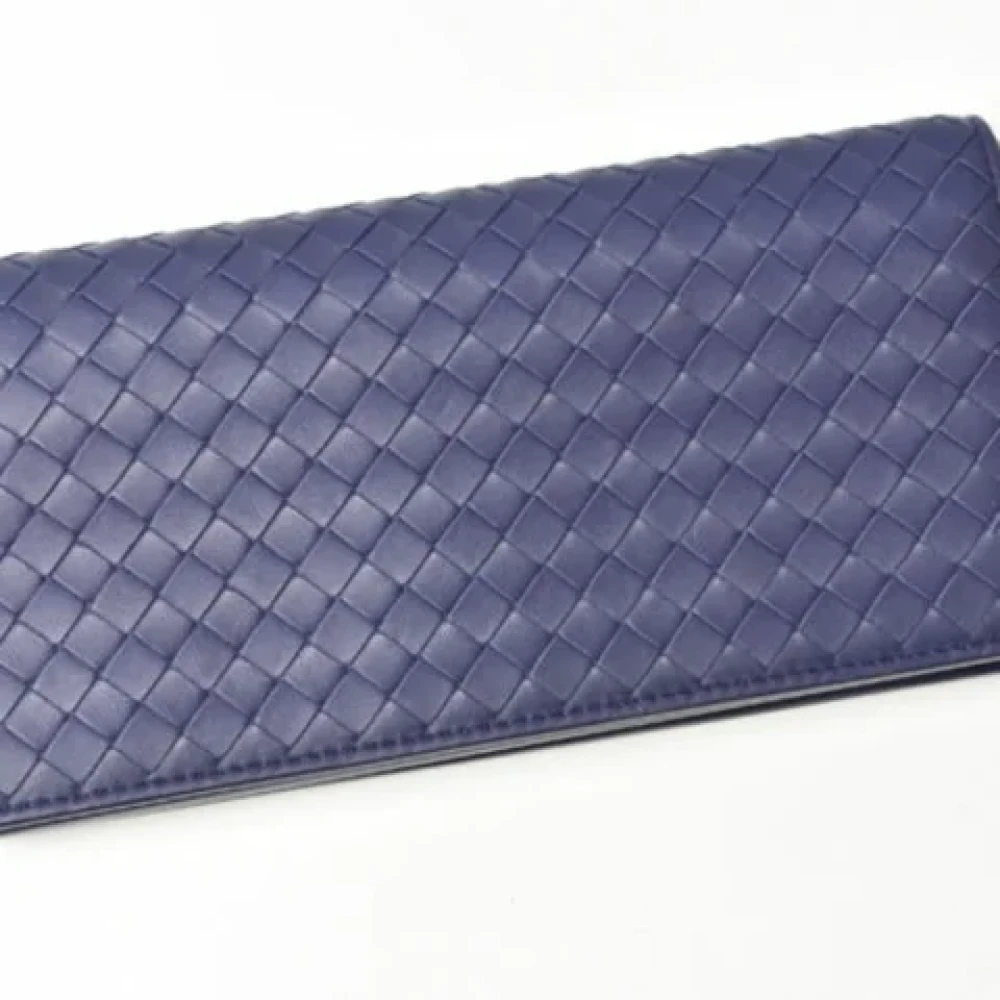 Bottega Veneta Vintage Pre-owned Leather clutches Purple Dames