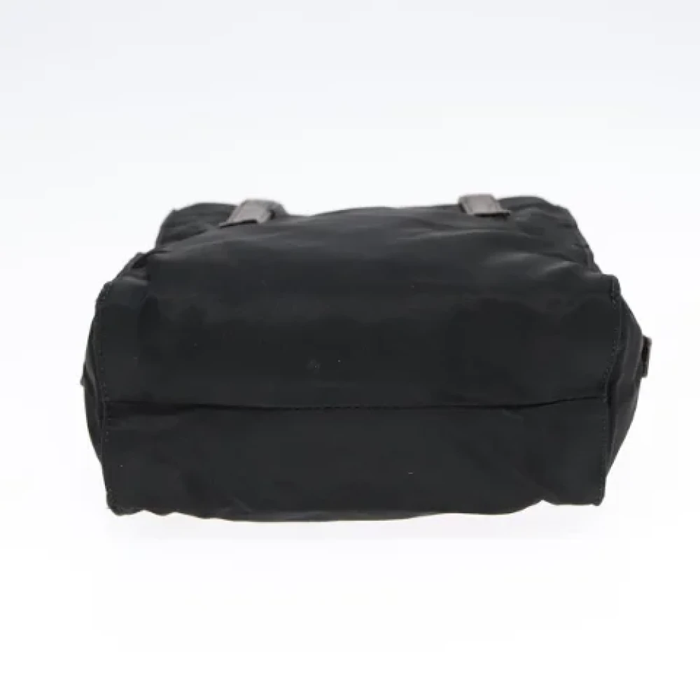 Prada Vintage Pre-owned Nylon handbags Black Dames