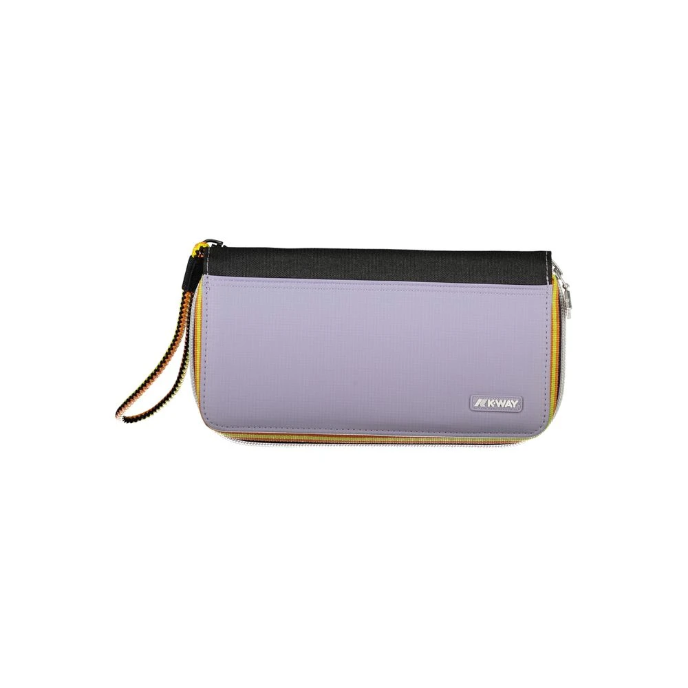 K-way Paarse Nylon Portemonnee Purple Dames