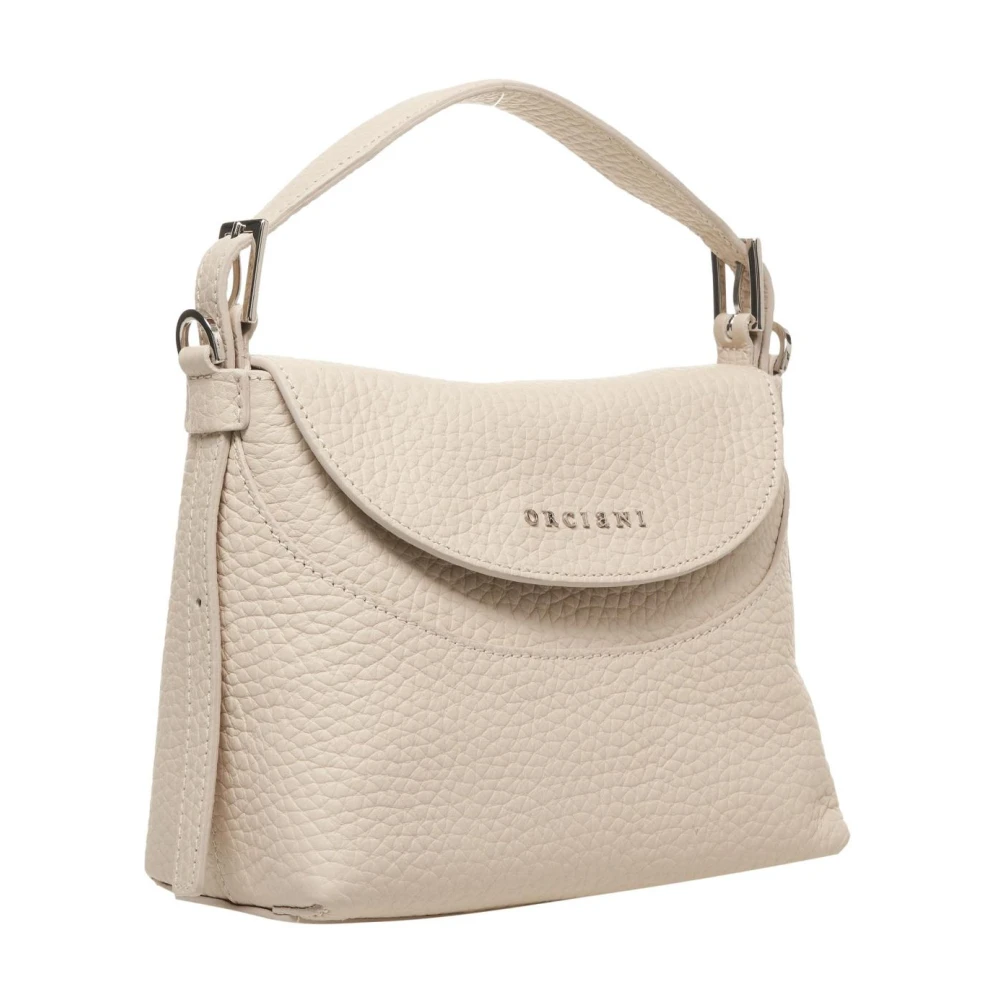 Orciani Beige Leren Schoudertas Beige Dames