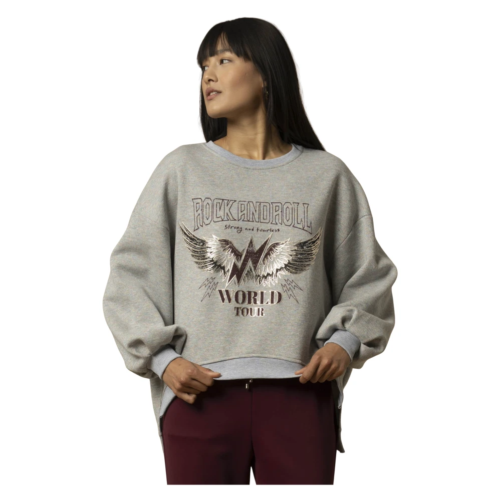 Kocca Women's Gray Rock'n'roll Jumper - Sweatshirts - Xs - Sweatshirts & Hoodies