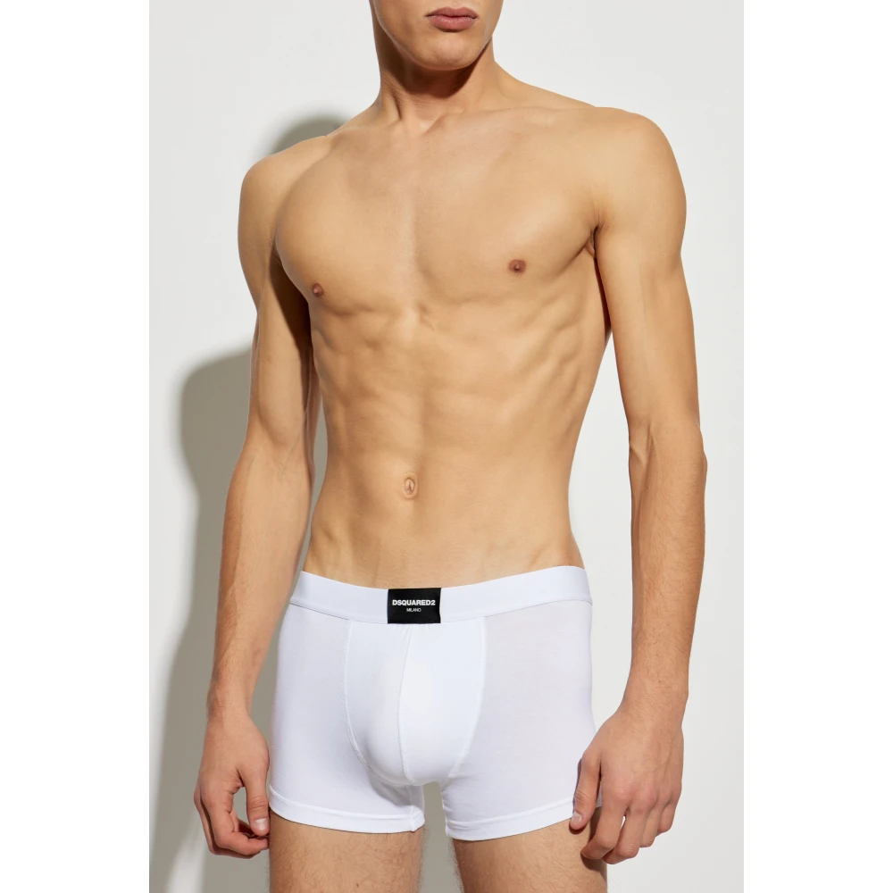 Dsquared2 Katoenen boxershorts met logo White Heren