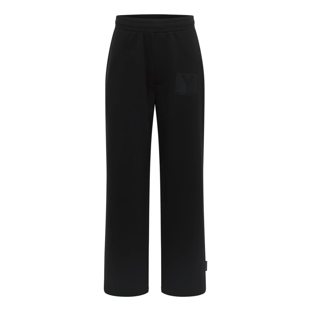 Carlo Colucci Men's Black Sweatpants, L, Oversize Sweat Trousers