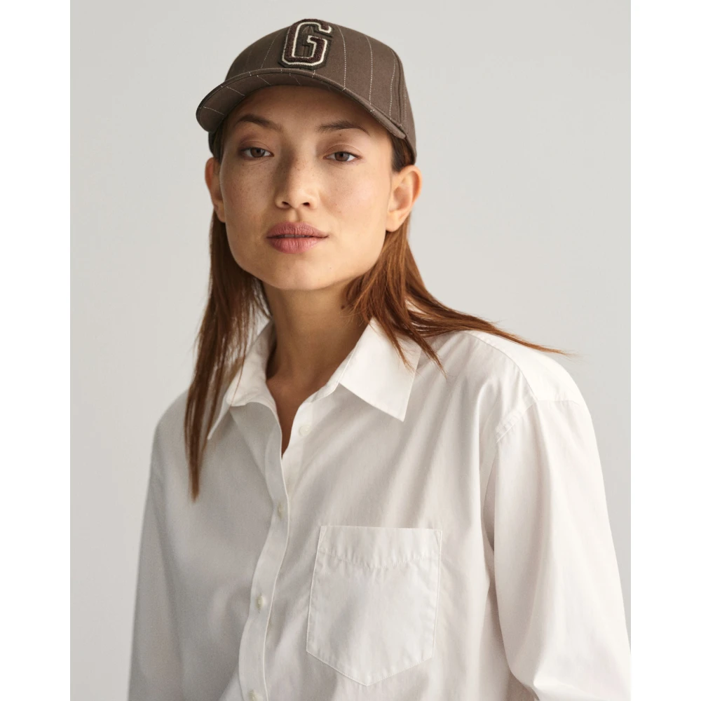 Gant Relaxed Fit Poplin Overhemd White Dames