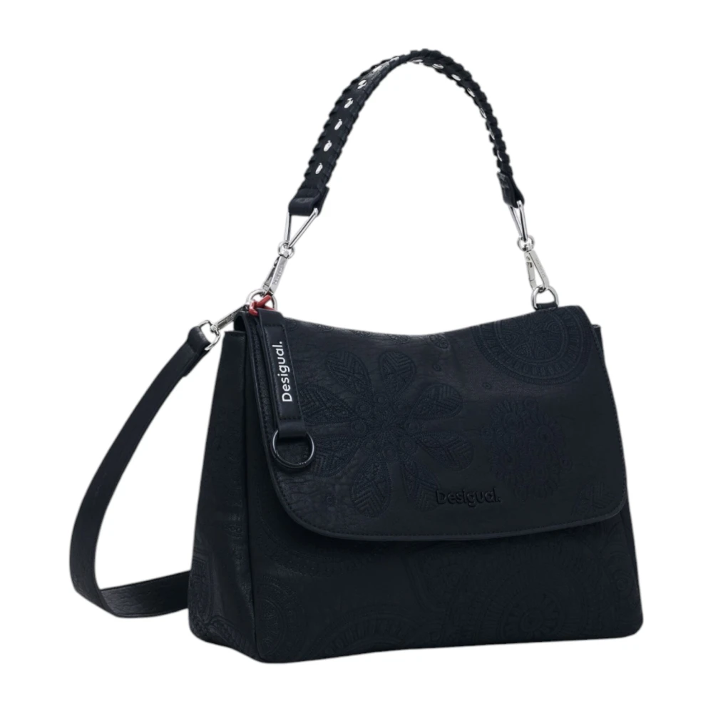 Desigual Lente Zomer Dames Middelgrote Tas Collectie Black Dames