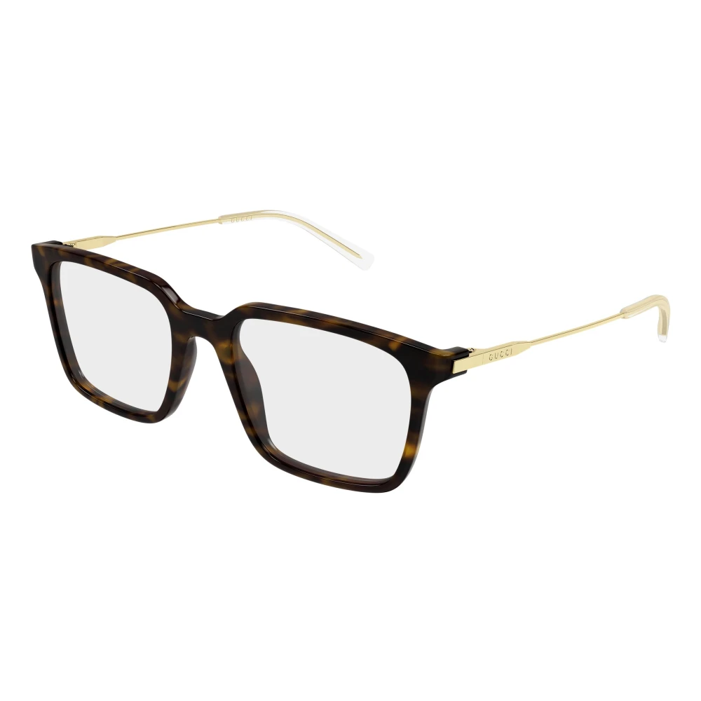 Gucci Transparent Man Gg2252o 002 Optical Frames Acetate Havana Squared - Image 2
