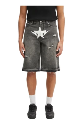 Destroyed Sta Denim Shorts