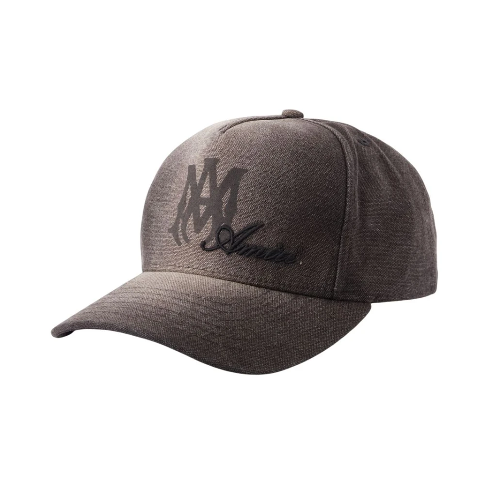 Amiri Black Hats & Caps, Male, One Size, Ma Script Canvas Hat