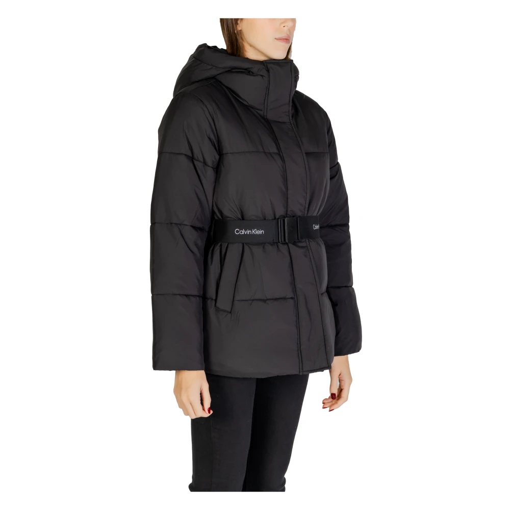 Calvin Klein Jeans Korte Pufferjas Vrouwen Herfst Winter Black Dames