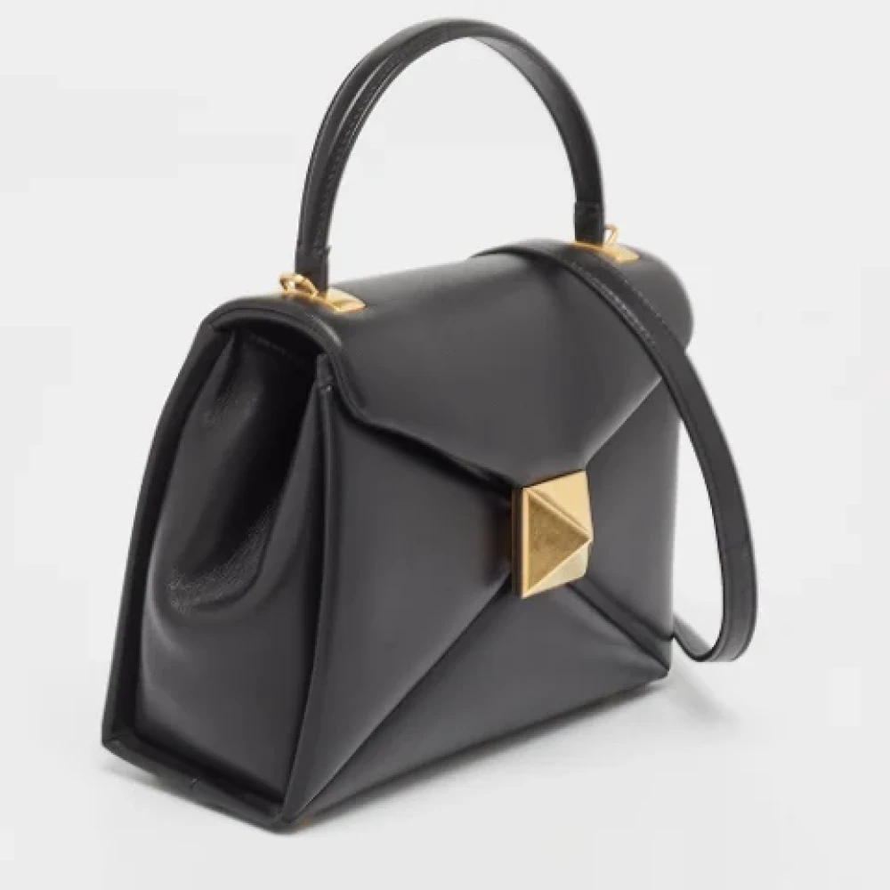 Valentino Vintage Pre-owned Leather handbags Black Dames