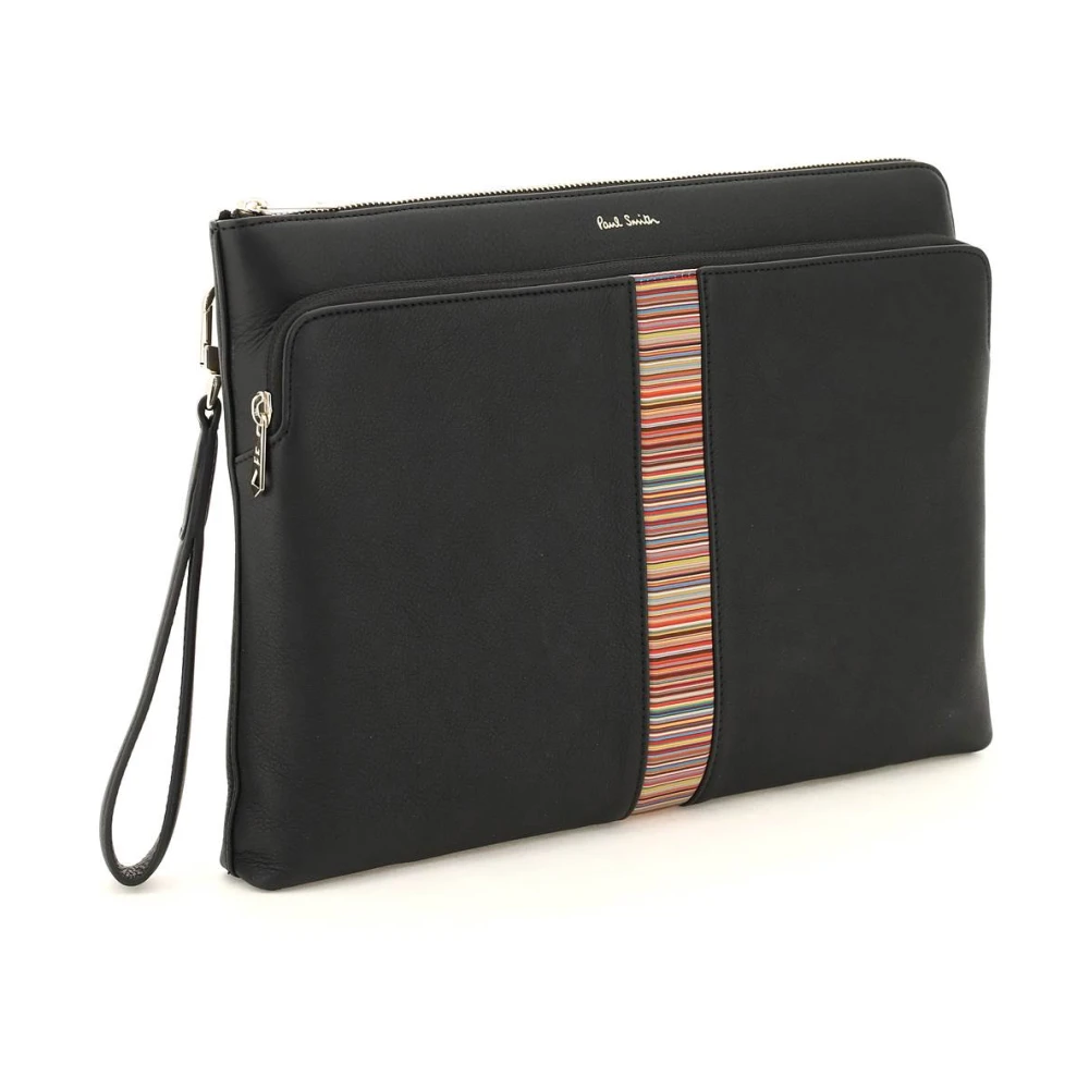 PS By Paul Smith Documentenkoffer van grained leer Black Heren