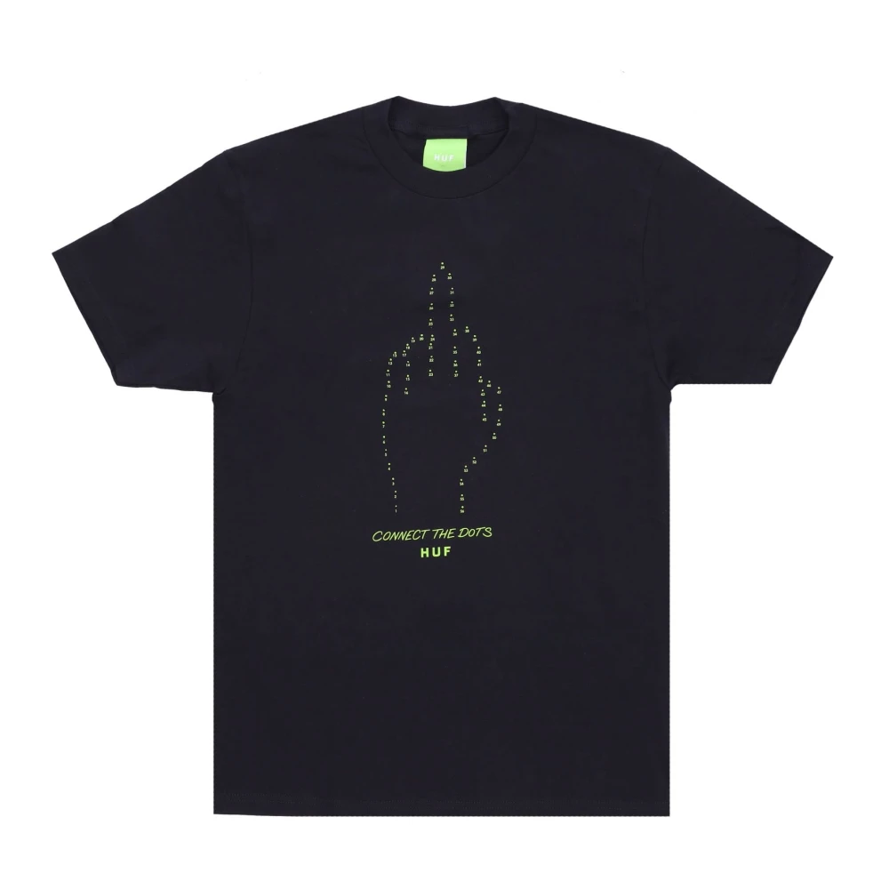 HUF Zwarte Connect The Dots Tee Heren Black Heren