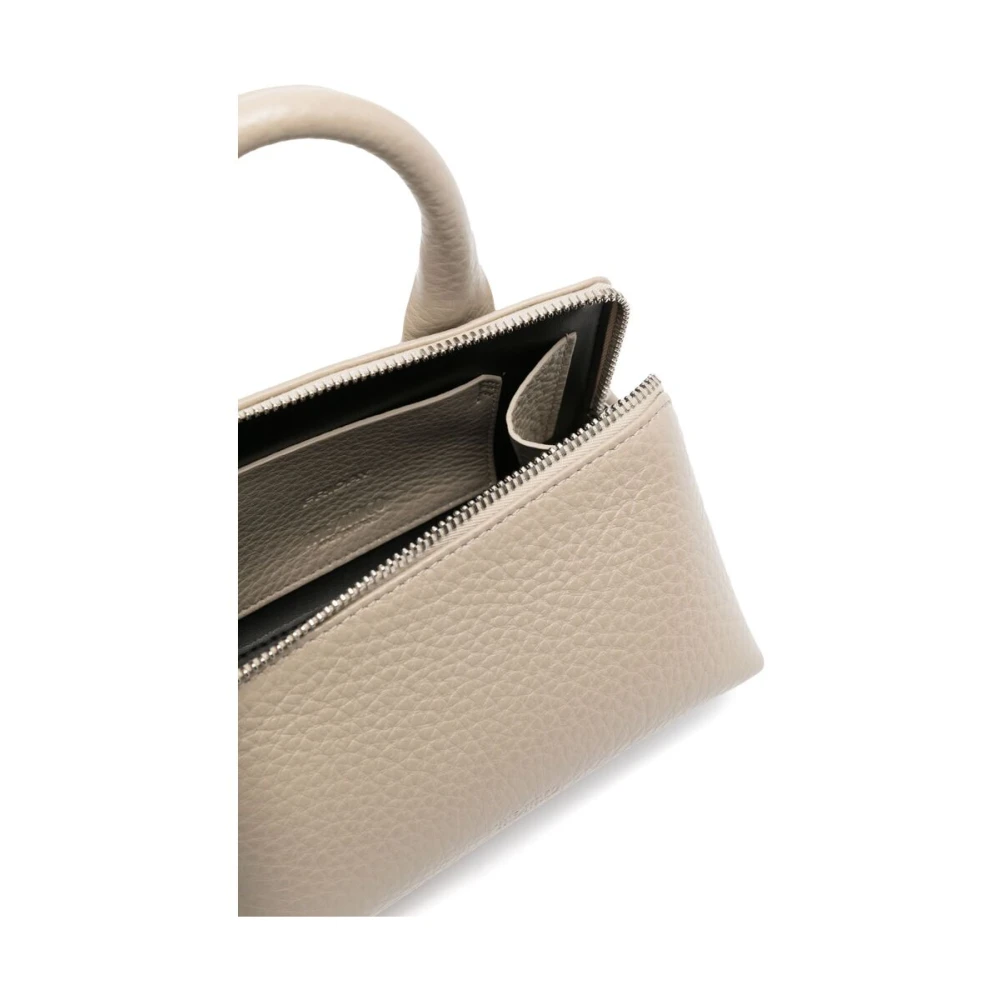 The Attico Beige Rits Bovenhandvat Schoudertas Beige Dames