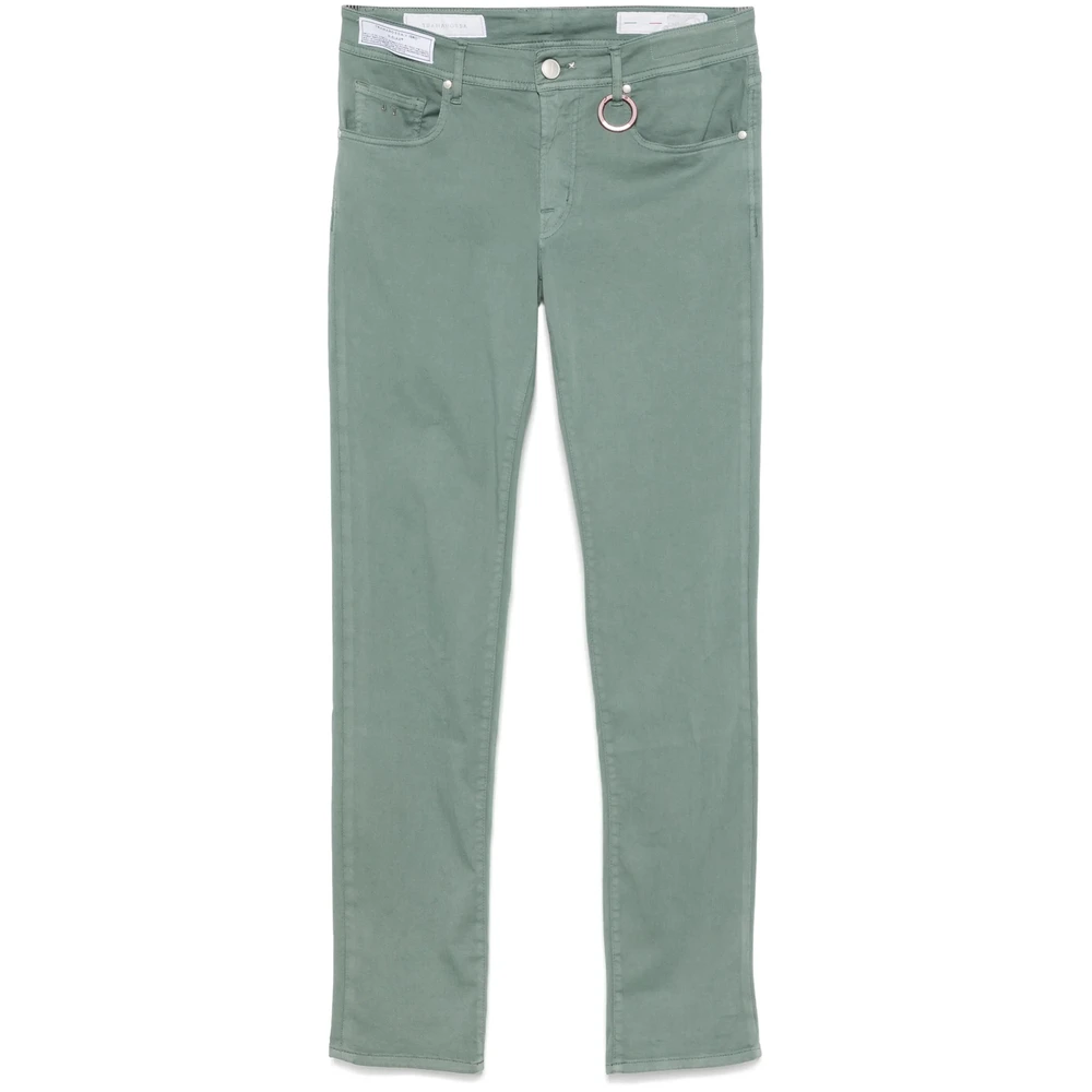 Tramarossa Teal Groene Klassieke Vijf-Pocket Broek Green Heren