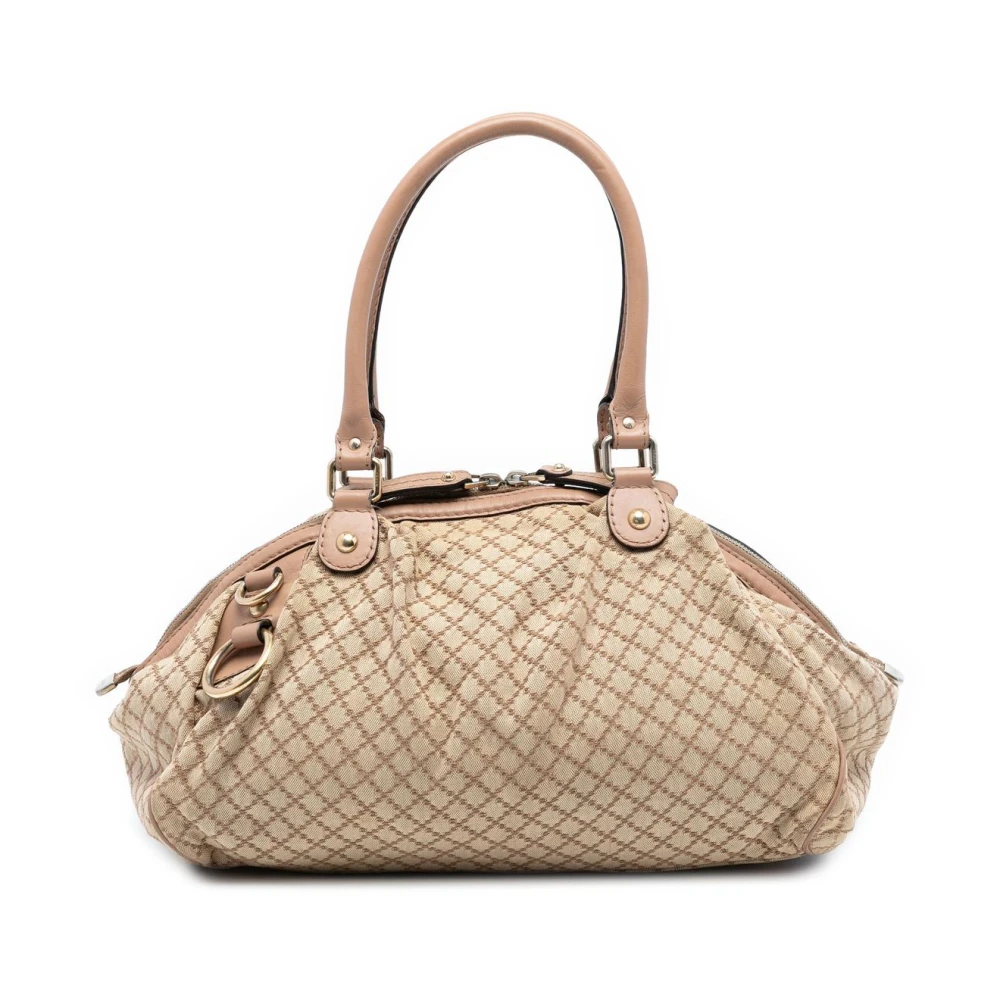 Gucci Vintage Women's Brown Pre-Owned Top Handle Satchel