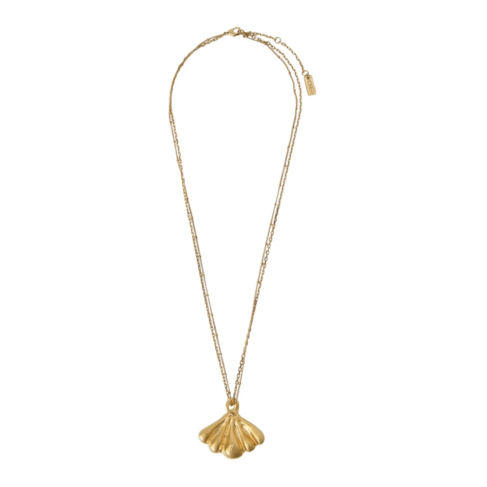 Chloé Yellow Necklaces, Female, One Size, Mirror Pendant Necklace