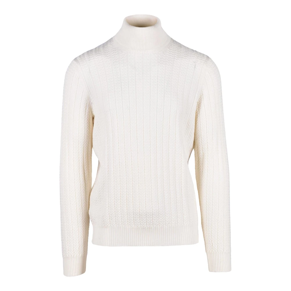 Gran Sasso Zuivere wollen trui White Heren