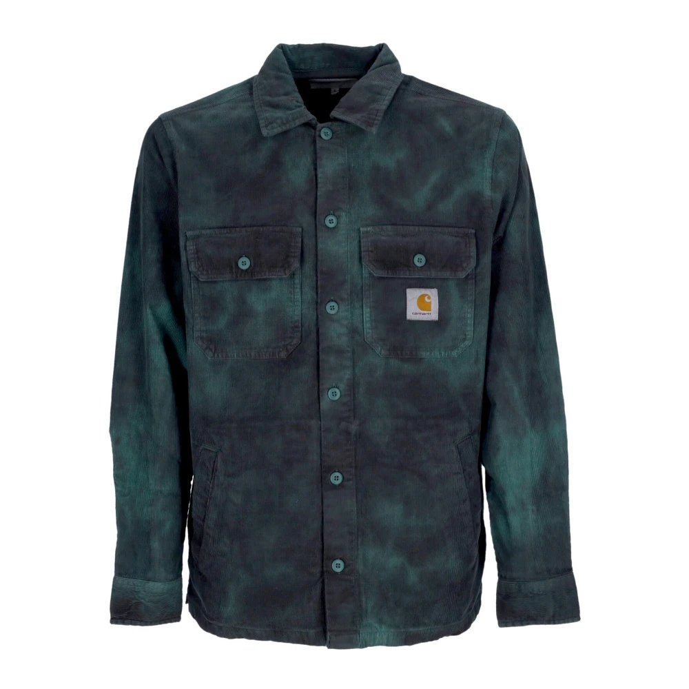 Carhartt WIP Fluweel Overhemd Jas met Lange Mouwen Green Heren