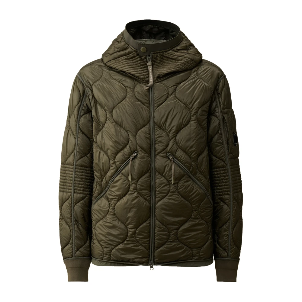 C.P. Company Gewatteerde nylon jas met Primaloft Silver Green Heren