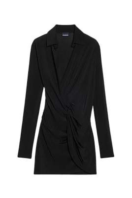 Robe chemise drapée