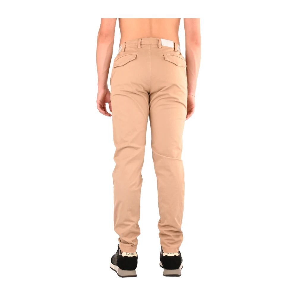 Eleventy Katoenen Jogger Broek Beige Heren