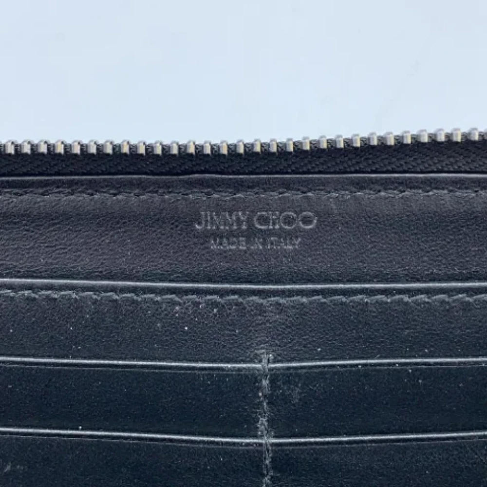 Jimmy Choo Pre-owned Leather wallets Blue Dames