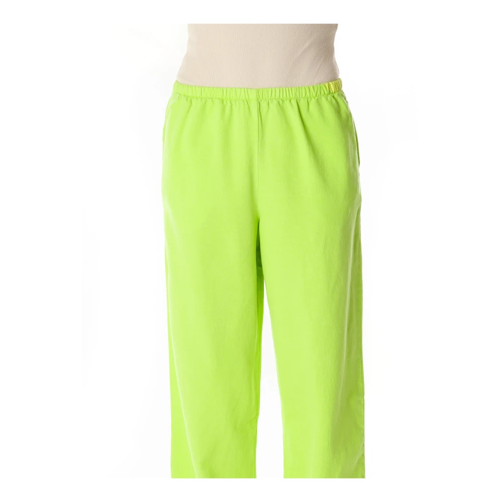 American vintage Relaxed Fit broek met elastische taille Yellow Dames