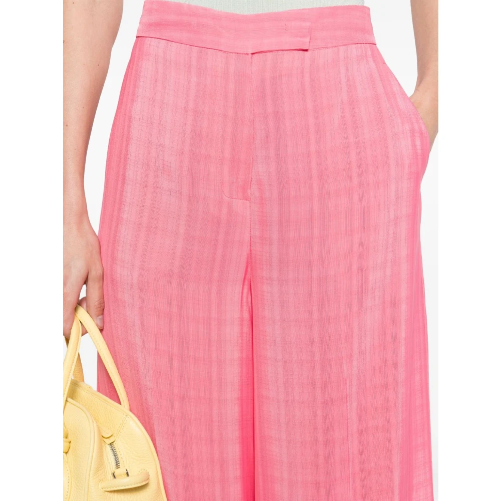 Semicouture Roze Elegante Broek Pink Dames