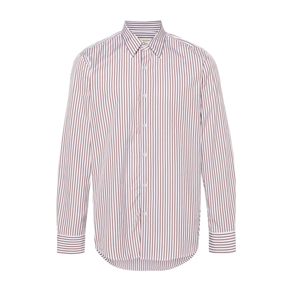 Dries Van Noten Bruine Shirt Curles 8066 M.w.shirt Brown Heren