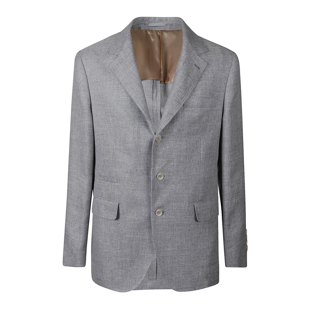 BRUNELLO CUCINELLI Stijlvolle Jas voor Mannen Gray Heren
