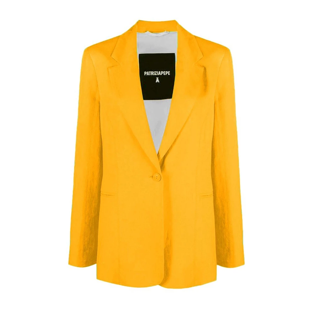 Patrizia Pepe Mujer Blazer De Mezcla De Viscosa Con Lazo En La Cintura