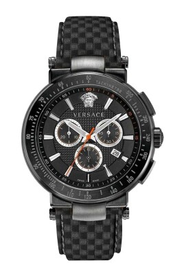montre-chronographe-en-cuir-noir