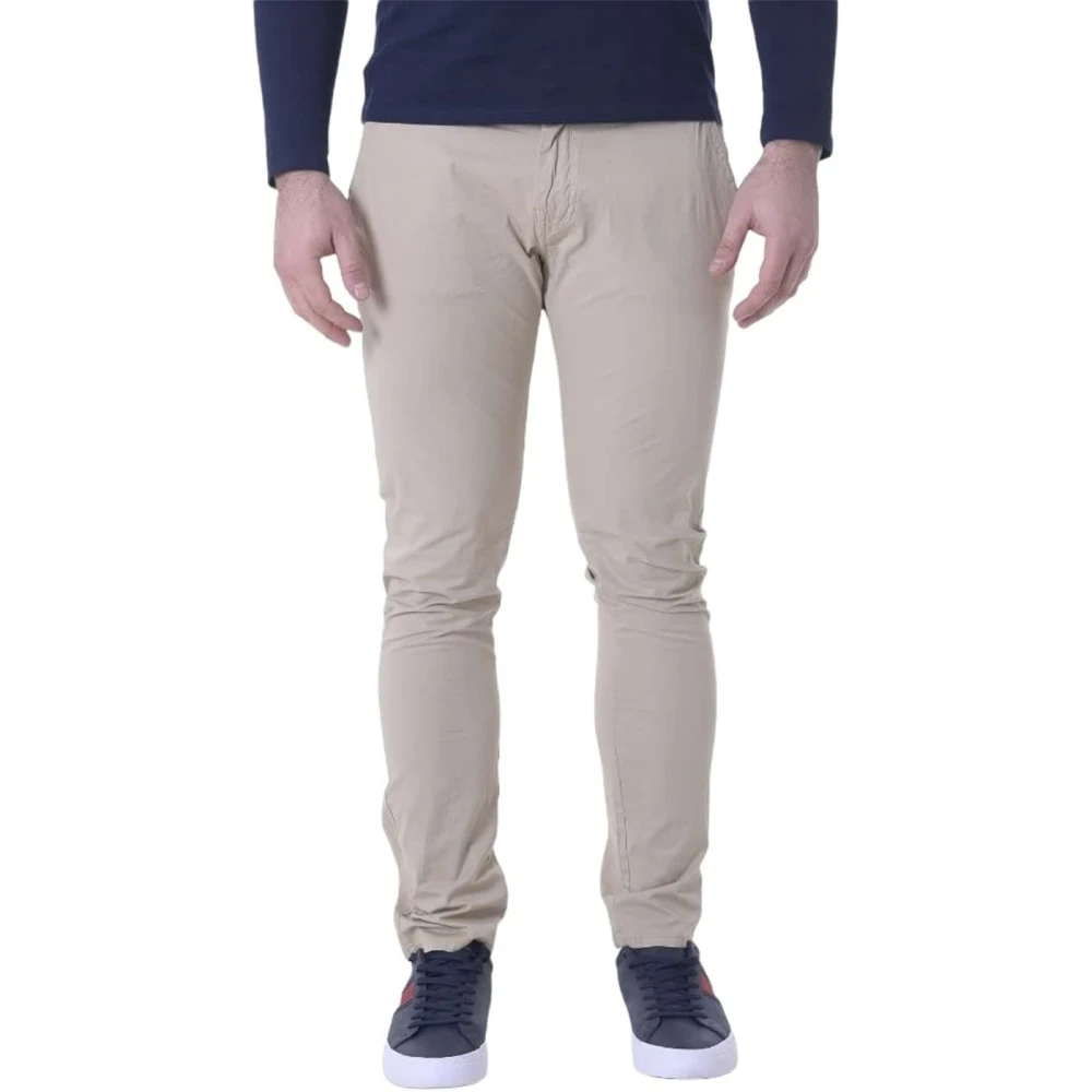 Guess Chino Broek Beige Heren
